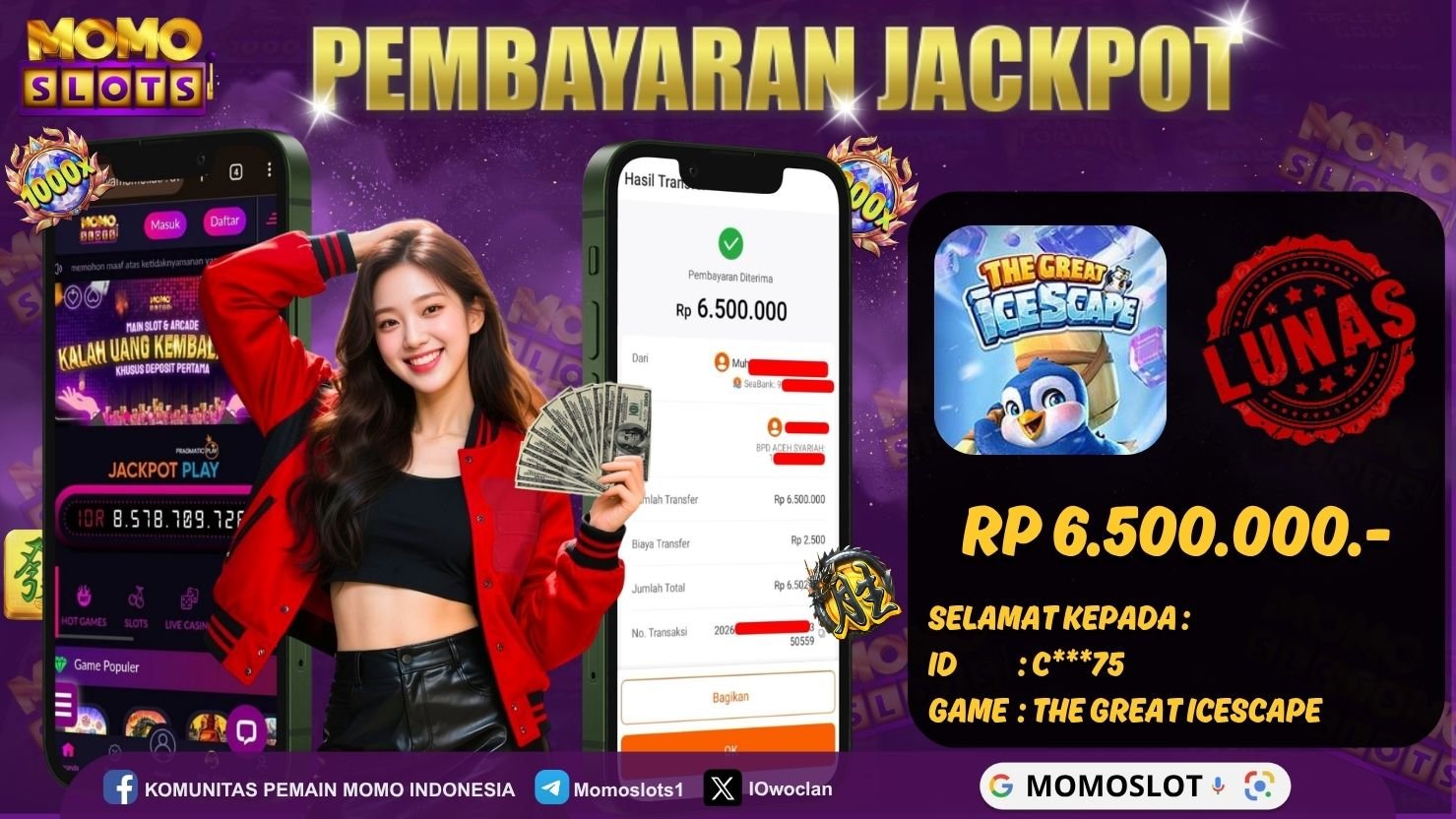 MOMOSLOTS JACKPOT SLOT THE GREAT ICESCAPE